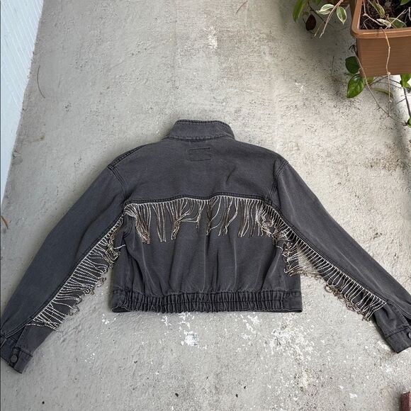 We The Free comet rhinestone fringe jacket - Picture 2 of 6